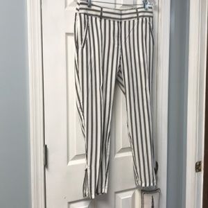 Ann Taylor Loft striped pants size 2